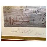 LR - Framed Limited Edition Wood Duck Pond Print by Les Kouba