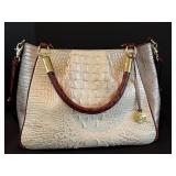 MBR - Brahmin Halo Amado Tri-Texture Ruby Satchel Handbag