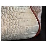 MBR - Brahmin Halo Amado Tri-Texture Ruby Satchel Handbag