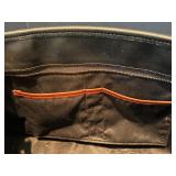 O - J.W. Hulme Co. Black Leather Satchel