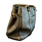 O - J.W. Hulme Co. Black Leather Satchel