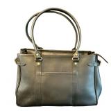 O - J.W. Hulme Co. Black Leather Satchel