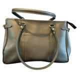 O - J.W. Hulme Co. Black Leather Satchel
