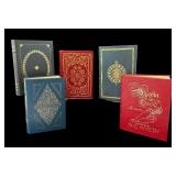 Set of 5 Easton Press Leather-Bound Classics Illustrated including Easton Press Robin Hood