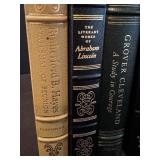 Set of 9 Easton Press Leather-Bound Presidential Biographies
