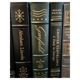 Set of 9 Easton Press Leather-Bound Presidential Biographies