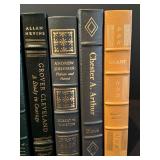 Set of 9 Easton Press Leather-Bound Presidential Biographies