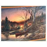 O - Framed Terry Redlin Morning Solitude Print