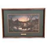 O - Framed Terry Redlin Morning Solitude Print