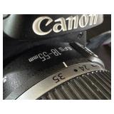 K - Canon EOS Rebel XS DSLR Camera with 18-55mm Lens, Strap, and Lowepro Bag