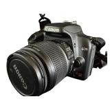 K - Canon EOS Rebel XS DSLR Camera with 18-55mm Lens, Strap, and Lowepro Bag