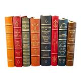 O - Collection of 8 Easton Press Leather-Bound Presidential Biographies