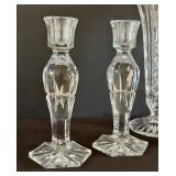 K - Ceska Crystal Candle Holders and Vases Collection