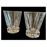 K - Set of 5 Oleg Cassini Crystal Glasses