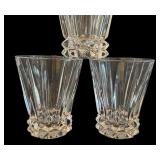K - Set of 5 Oleg Cassini Crystal Glasses