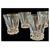 K - Set of 5 Oleg Cassini Crystal Glasses