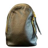 O - Hobo Fate Black Leather Sling Bag with Adjustable Strap