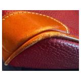O - Dooney and Bourke Red Pebble Grain Crossbody Bag with Adjustable Strap
