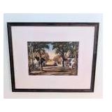 DR - Framed H.C. Wolcott Artwork of Tree-Lined Rural Roads