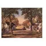 DR - Framed H.C. Wolcott Artwork of Tree-Lined Rural Roads