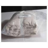 2 Pack King Putty Heather French Linen Box Stitch Quilted Shams | BOKSER HOME