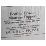 King Cal King Feather & Down Plush Luxury Mattress Topper | BOKSER HOME