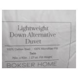 Twin Lightweight Premium Down Alternative Duvet Comforter Insert BOKSER HOME