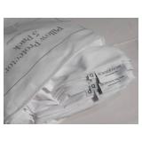 5 Pack Zip Pillow Protector, 100% Cotton Queen White