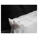 2 Pack King  Firm White Duck Feather & Down Bed Pillow BOKSER HOME