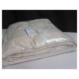 King/Cal King Color Putty Heather French Linen Box Stitch Quilt | BOKSER HOME