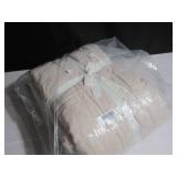 King/Cal King Color Putty Heather French Linen Box Stitch Quilt BOKSER HOME