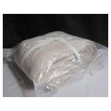 King/Cal King Color Putty Heather French Linen Box Stitch Quilt BOKSER HOME