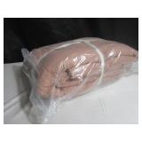 Full/Queen Color Clay French Linen Box Stitch Quilt BOKSER HOME