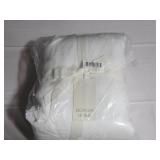 Full/Queen Color White French Linen and Cotton Duvet Cover & Sham Set BOKSER HOME