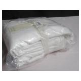 Full/Queen Color White French Linen and Cotton Duvet Cover & Sham Set BOKSER HOME