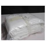 Full/Queen Color White French Linen and Cotton Duvet Cover & Sham Set BOKSER HOME