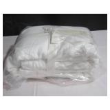 Full/Queen Color White French Linen and Cotton Duvet Cover & Sham Set BOKSER HOME