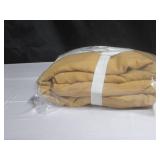 Full/Queen Color Honey 100% French Linen Duvet Cover BOKSER HOME