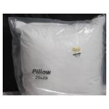 20" x 20" Square Down Alternative White Pillow Insert BOKSER HOME