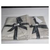 Twin XL Pebble Gray 2 Pack 100% Cotton Fiat Sheet Twin XL