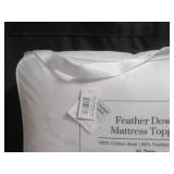 Twin XL Feather & Down Plush Luxury Mattress Topper BOKSER HOME