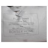 King 2 Pack Soft White Duck Feather & Down Bed Pillow | BOKSER HOME