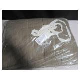 King/Cal King Color Moss  French Linen Box Stitch Quilt | BOKSER HOME