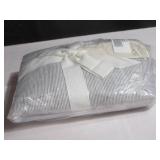 King Color Shadow Pinstripe 100% French Linen Pillowcase Set BOKSER HOME