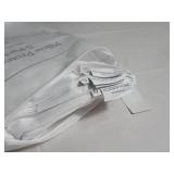 5 Pack Zip Pillow Protector, 100% Cotton Queen White