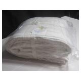 Size Full/Queen Color White  French Linen Box Stitch Quilt BOKSER HOME