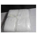 Size Full/Queen Color White French Linen Box Stitch Quilt BOKSER HOME