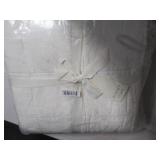 Size Full/Queen Color White French Linen Box Stitch Quilt BOKSER HOME