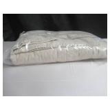 Size Full/Queen Color Putty Heather French Linen Box Stitch Quilt | BOKSER HOME
