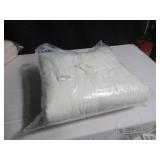 Size King/Cal King Color Cream  French Linen Box Stitch Quilt | BOKSER HOME